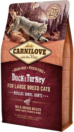 Carnilove Cat Duck & Turkey for Large Breed 2kg