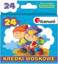 Titanum Kredki woskowe 24 kolory