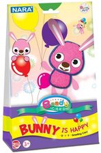 Zdjęcie A7 Kartka ozdobna z modeliną Beady card Bunny is happy - Płock