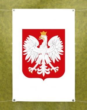 Micromedia Godło Rzeczpospolitej Polskiej (Godło Polski) - banner laminowany Frontlit (różne rozmiary, na budynek)