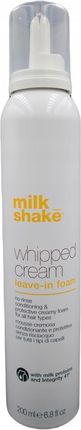 Milk Shake Whipped Cream Odzywcza Pianka Ochronna do Wszystkich Rodzajów Włosów With Milk Proteins Integrity 41 200ml