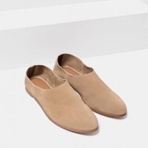 zara beige flats