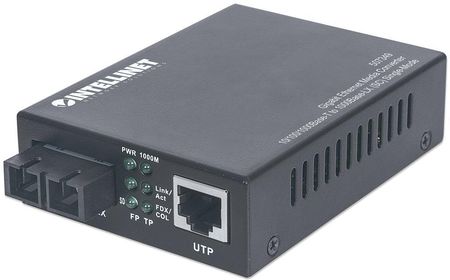 Intellinet Konwerter światłowodowy Media konwerter Gigabit Ethernet Jednomodowy (507349)