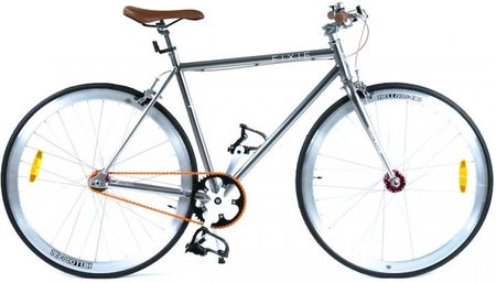 Hellobikes Srebrny Ostre Koło Highend Flying Fixie Promax 2016