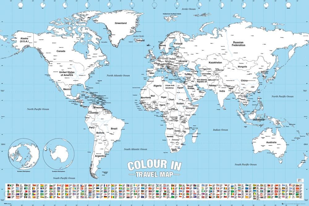 Gbeye Mapa Swiata Kolorowanka Plakat Gn0838 Opinie I Atrakcyjne