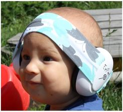 EciPeci  Słuchawki ochronne wygłuszające dla dzieci i niemowląt Motylki turkus