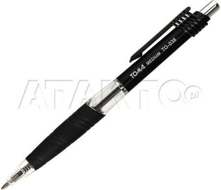 TOMA Długopis automatyczny 1.0mm czarny TO-038