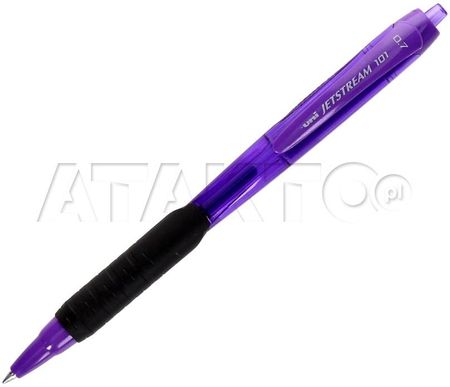 UNI Długopis automatyczny kulkowy niebieski fioleletowa obudowa SXN-101C