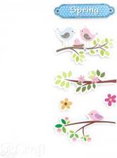 Zdjęcie Dalprint Naklejki Brokatowe 3D 6 Szt Wiosenne Ptaszki Dpnb-047 - Płock