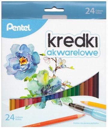 PENTEL Kredki akwarelowe 24 kolory CB9-24