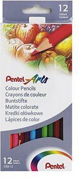 PENTEL Kredki ołówkowe 12 kolorów Arts CB8-12U