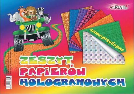 Aliga Zeszyt Papierów Kolorowych Holograficzny B5