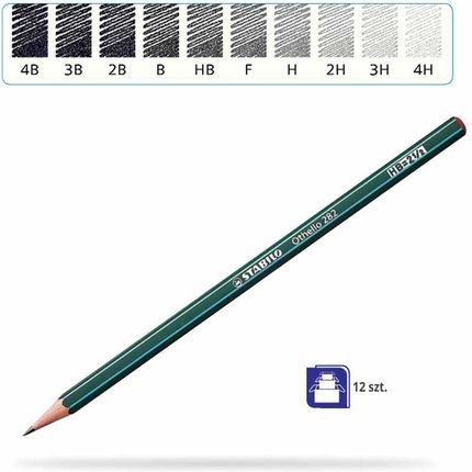 Ołówek Othello z gumką/2B 12 sztuk