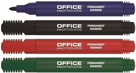 Marker permanentny OFFICE PRODUCTS  okrągły  1 3mm (linia)  czerwony 1707121104