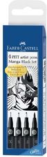 Zdjęcie Faber Castell Pitt Artist Pen Manga Kpl.4Szt. .Czarne Etui Plastikowe (167132Fc) - Orzesze