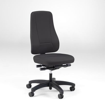 AJ Czarne krzesło biurowe BIRMINGHAM wysokie oparcie (122391)
