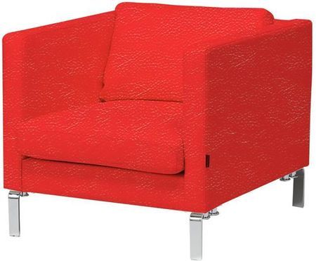 AJ Fotel z serii KVADRAT rtapicerowany skórą w Kolorye czerwonym (1429823)