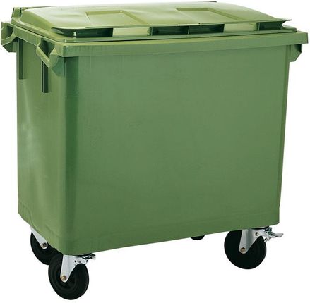 AJ Zielony kontener na odpadki o poj .660 l - 1255x770x1210 mm (231261)