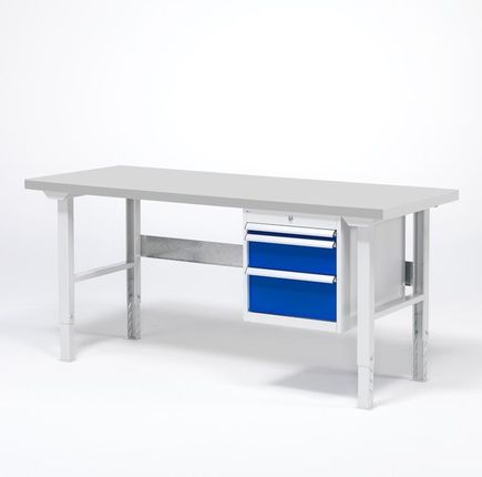 AJ Stół warsztatowy o powierzchni z płyty winylowej 800x500x1500 mm (232151)