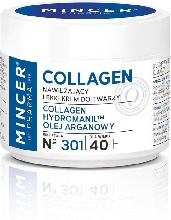 Krem do twarzy Mincer Pharma Collagen 40+ Krem nawilżający nr 301 50ml