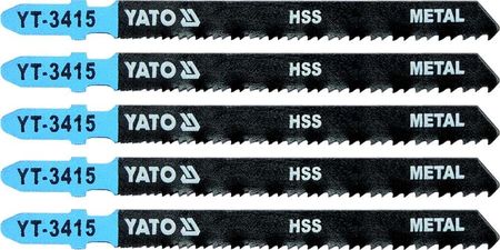 Yato Brzeszczot do wyrzynarek typ T 100mm 24-10 tpi do metalu 5 szt YT-3415