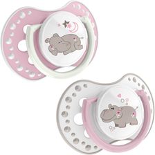LOVI SMOCZEK SILIKONOWY DYNAMICZNY 0-3M 2 SZT NIGHT&DAY GIRL (22/809GIRL)