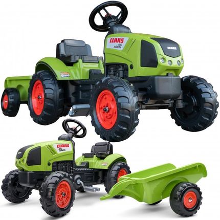 Falk Traktor Claas Na Pedały Z Przyczepą Jednoosiową Klakson 2040A
