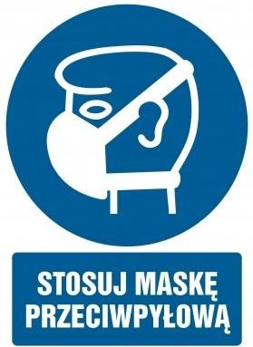 TopDesign GL018 EI PN - Znak "Stosuj maskę przeciwpyłową"