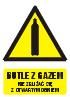TopDesign GF029 BK PN - Znak "Butle z gazem - nie zbliżać się z otwartym ogniem"