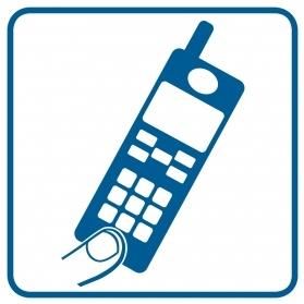 TopDesign RA089 B2 FN - Piktogram "Telefon komórkowy"