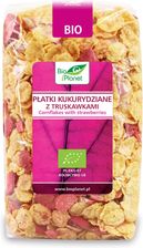 Zdjęcie Bio Planet Płatki Kukurydziane Z Truskawkami Bio 250g  - Nowogrodziec