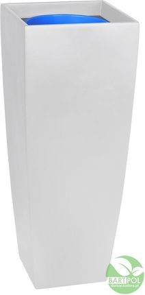 Bartpol Donica z włókna szklanego D106D biały połysk D106DGIW