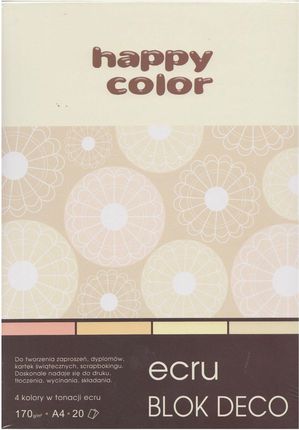 Happy Color Blok Deco A4/20 Kartek Ecru