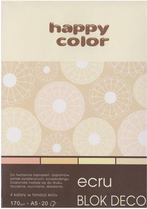Happy Color Blok Deco A5/20 Kartek Ecrue