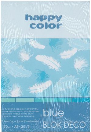 Happy Color Blok Deco A5/20 Kartek Blue