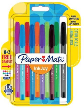 Paper Mate Długopis 10 Kolorowy Inkjoy