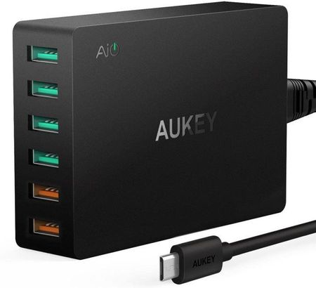 Aukey PA-T11 Ładowarka sieciowa 60W 15.6A 6xUSB A Quick Charge 3.0 (pat11)