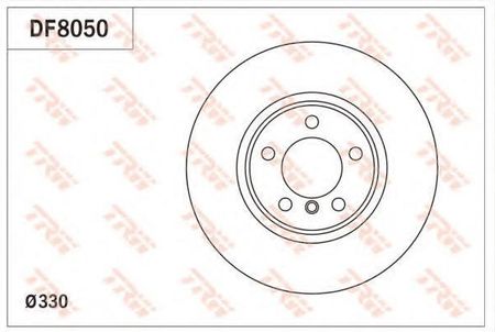 TRW Tarcza hamulcowa - DF8050