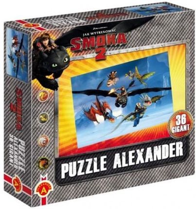 Alexander Puzzle 36El. Gigant Jak Wytresować Smoka2 1001
