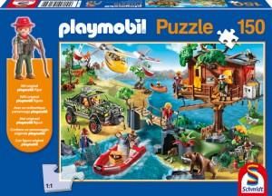 Schmidt Spiele Puzzle Playmobil Domek Na Drzewie - 150 El. + Figurka (105803)