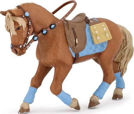 Figurine Cheval Appaloosa Marron Clair – CollectA – Avec Yeux Bleus Et Détails Réalistes