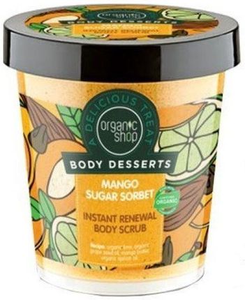Organic Shop Body Desserts Peeling do Ciała Mango Sugar Sorbet 450ml