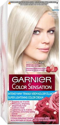 Garnier Color Sensation Krem koloryzujący S9 Srebrny popielaty blond