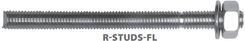 Koelner Rawlplug Pręt gwintowany do kotew płaski ocynkowany M12x190mm [R-STUDS-12190-FL]