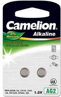 Camelion  1.5V LR726/LR59/396, 2-pack, "no mercury" (12050202) 