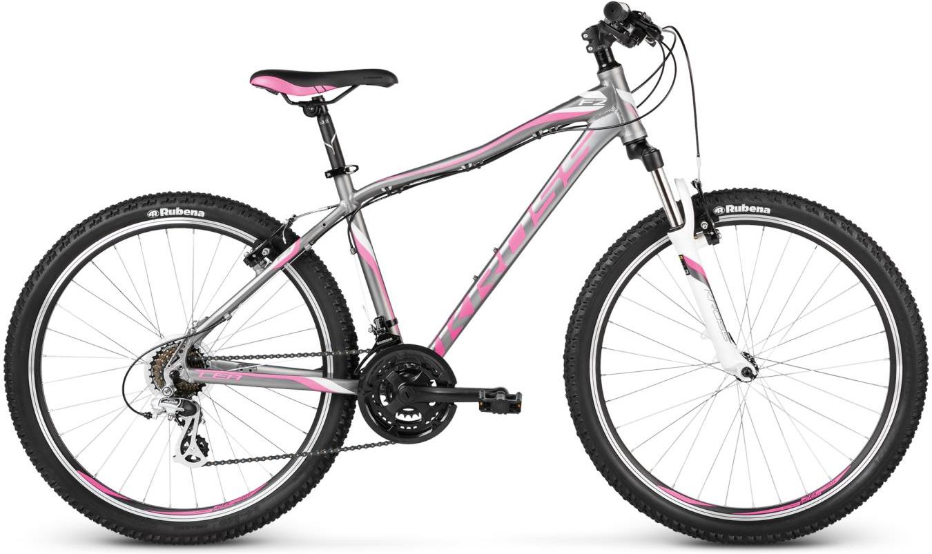 Rower Kross Lea F2 Grafitowy Różowy Biały 2017 Rowery Górskie Damskie