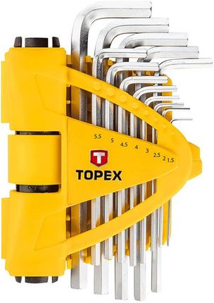 Topex Komplet kluczy sześciokątnych z uchwytem 1,5-13mm 13 szt. 35D970