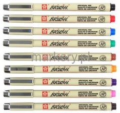 Zdjęcie Bruynzeel Sakura Sakura Pigma Micron Brush Cienkopisy 9 Kol - Łódź