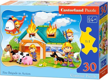 Castorland Puzzle 30 el. Straż pożarna (B03525)