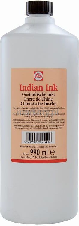 Talens Black Indian Ink 990 ml